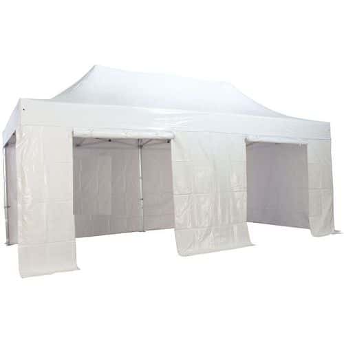 Carpa de aluminio con techo y paredes