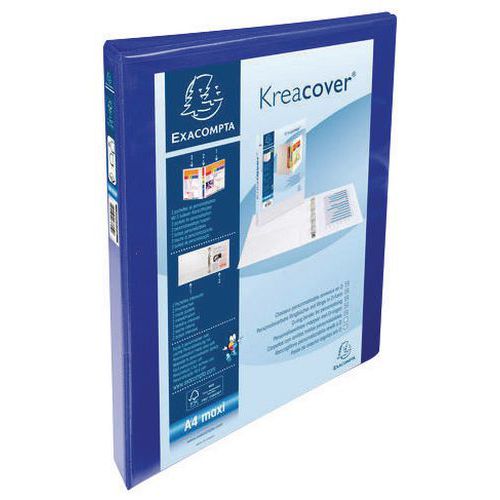 Clasificador de 4 anillas, totalmente personalizable Kreacover - Exacompta