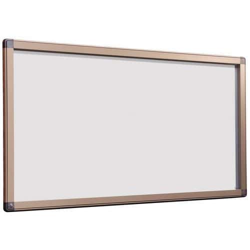 Vitrina de exterior con puerta batiente Grande Antares de estilo italiano - Fondo de aluminio