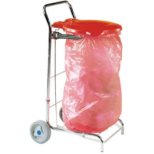 Soporte móvil para cubo de basura exterior - 120 L