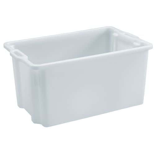 Caja rectangular apilable y encajable - Longitud de 550 mm a 720 mm - De 50 L a 90 L