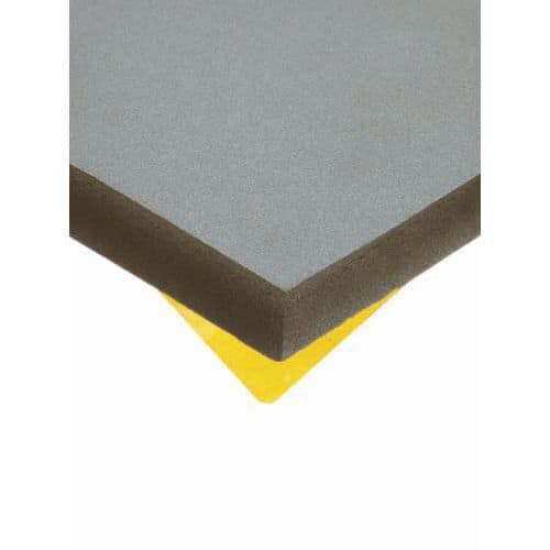 Plancha de espuma - Caucho celular esponjoso - Adhesiva - Base NBR - PVC