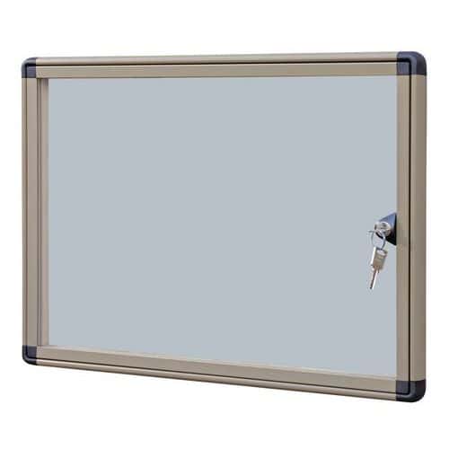 Vitrina de exterior Alcor - Fondo de aluminio - Puertas de plexiglás