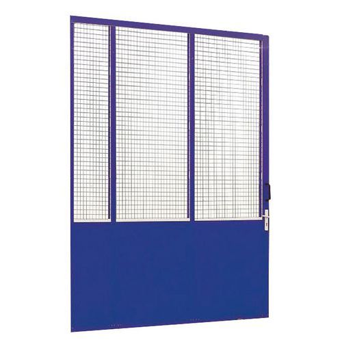 Puerta corredera para cerramientos de taller de melamina - Panel macizo - Altura 3,01 m