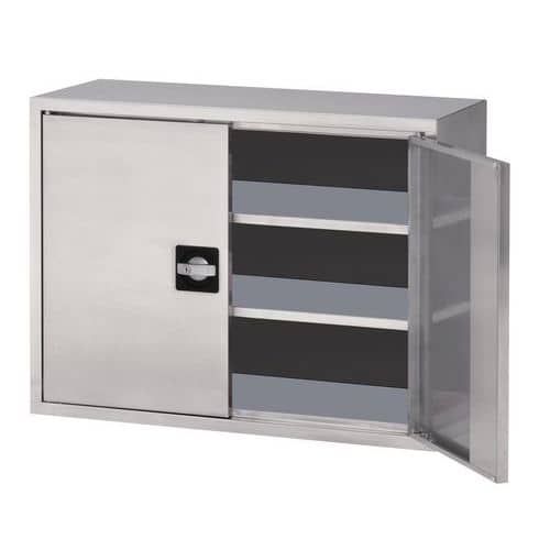 Armario de pared inox. - 2 puertas