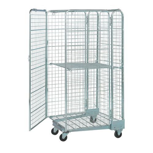 Roll-contenedor de seguridad encajable - Capacidad 400 kg