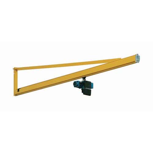 Grúa de pared con pluma triangular + polipasto DC- Capacidad de 80 a 500 kg