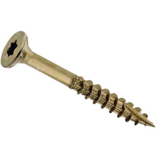 Tornillo madera estrella acero roscado parcial 6 mm