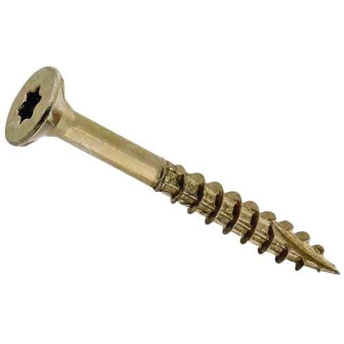 Tornillo madera estrella acero roscado parcial 6 mm