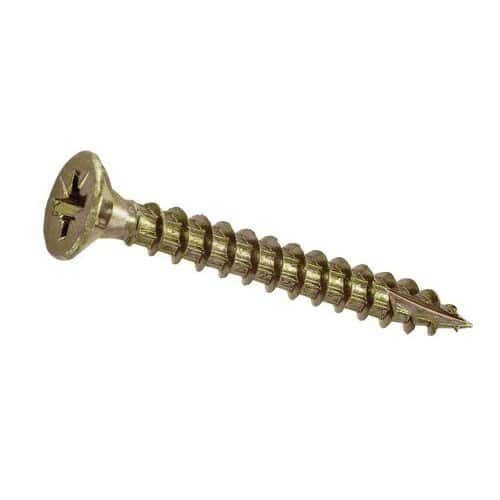 Tornillo para madera pozi de acero con cabeza fresada