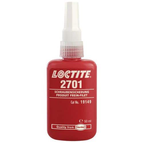 Fijador de roscas verde fluorescente 2701 Loctite - 50 ml