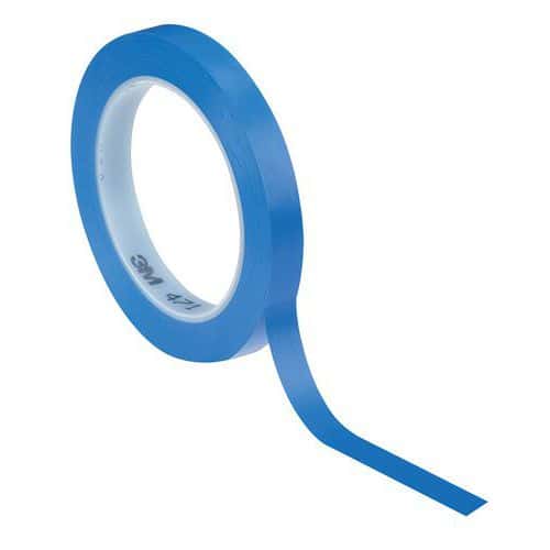 Cinta adhesiva de vinilo 471 azul 33 m - 3M