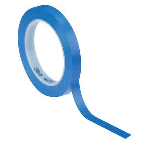 Cinta adhesiva de vinilo 471 azul 33 m - 3M