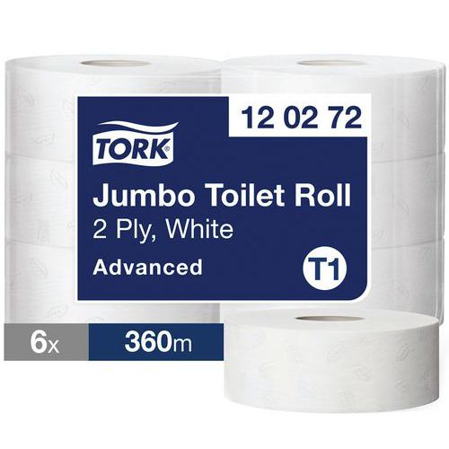 Papel higiénico Mini y Maxi Jumbo Tork Advanced