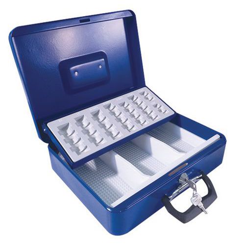 Caja para monedas con llave - Manutan Expert