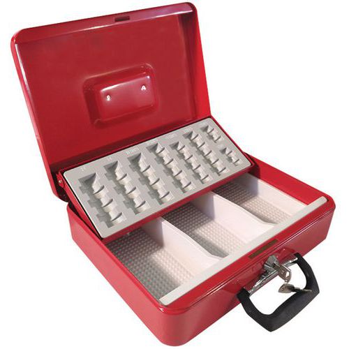 Caja para monedas con llave - Manutan Expert