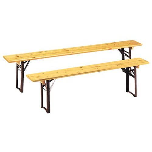 Banco de madera plegable de 160 cm y 220 cm