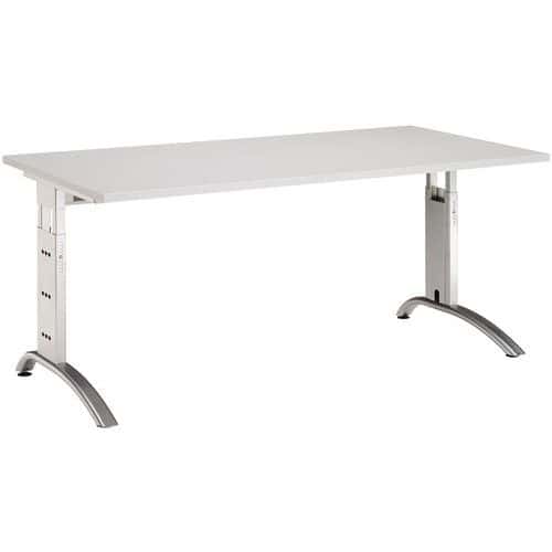 Mesa de oficina rectangular Mittis - Gris claro