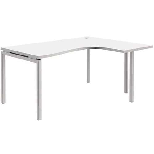 Mesa de oficina compacta Open - Blanco/blanco