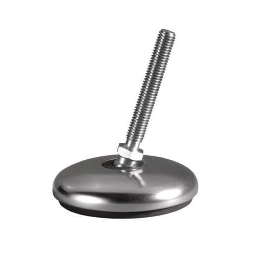 Pie regulable de acero inox. - Ø 80 mm - 1200 kg - Acero inox.