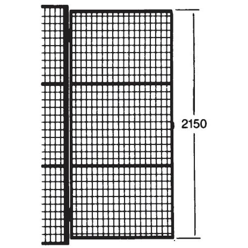 Puerta batiente para tabique de rejilla UX 450 - con placa portacandados