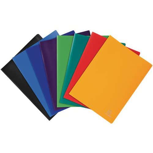 Protegedocumentos de polipropileno opaco flexible 200 vistas - Colores surtidos - Lote de 8