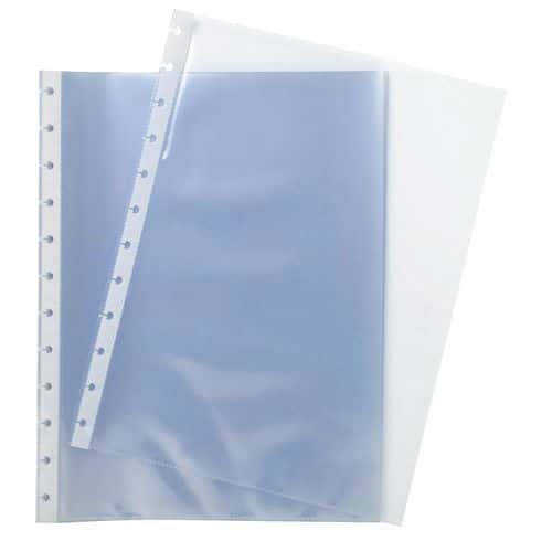 Funda perforada transparente A4 Exacompta - Lote de 10