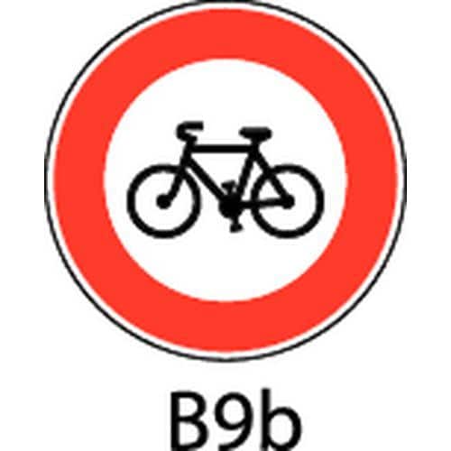 Panel de señalización - B9b - Entrada prohibida a bicicletas