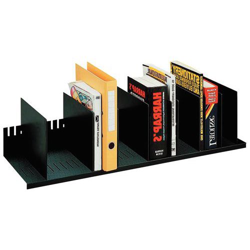 Clasificador vertical con separadores desmontables para armarios - Negro - Paperflow