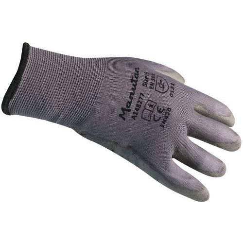 Guantes de mantenimiento grises con relieves de PVC - Manutan Expert