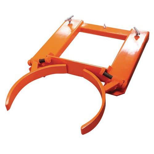 Pinza vertical ajustable para bidón 220 L - Capacidad 440 kg