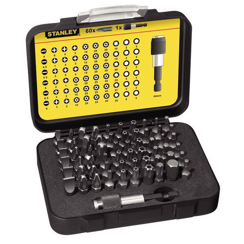 Estuche de puntas Expert Pro Stanley - 61 piezas