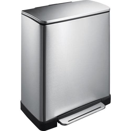 Cubo de basura con pedal E-Cube rectangular - 50 l