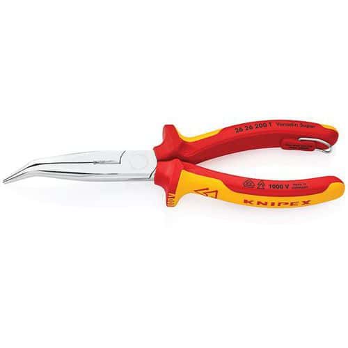 Alicates de puntas semirredondas con filo -26 26 200 T- Knipex