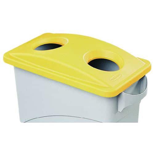 Tapa gris cerrada para Slim Jim Vented - 60 L y 87 L - Rubbermaid