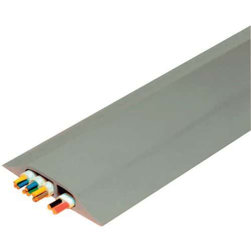 Protegecables para paso de personas con 2 canales - Gris - 1,50 m