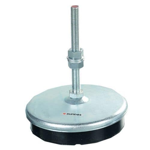 Soporte antivibraciones con varilla inclinable para cargas medias - Tamaño de roscado M16