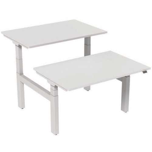 Escritorio recto ergonómico Bench eléctrico 2 plazas - Kelli