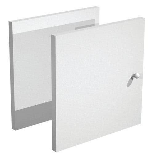 Puerta para mueble almacen. Maxicube - Aluminio/haya - Lote de 2