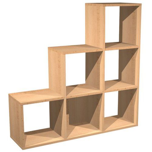 Mueble almacen. 3/6/9 casillas escalera Maxicube