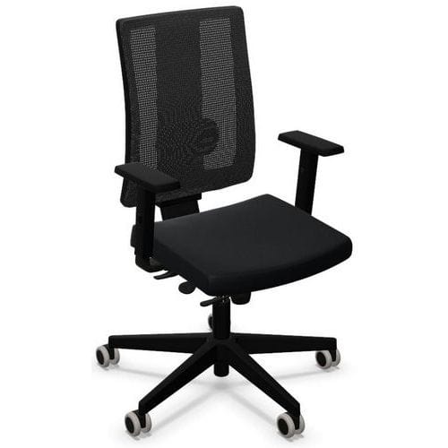 Silla de oficina Navigo Mesh LU2 con reposabrazos 2D - Nowystyl