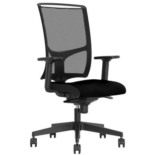 Sillón ejecutivo Vosto con reposabrazos 2D negro - Nowystyl