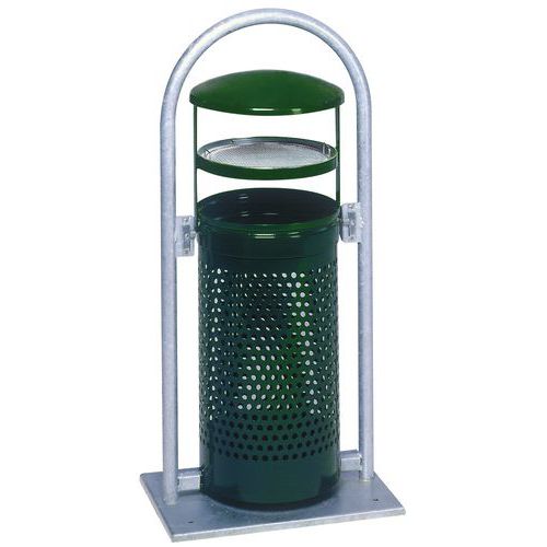 Papelera soporte Lyre - Galvanizada - 60 L