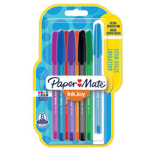 Juego de 12 bolígrafos con tapa Inkjoy surtidos - Paper Mate®