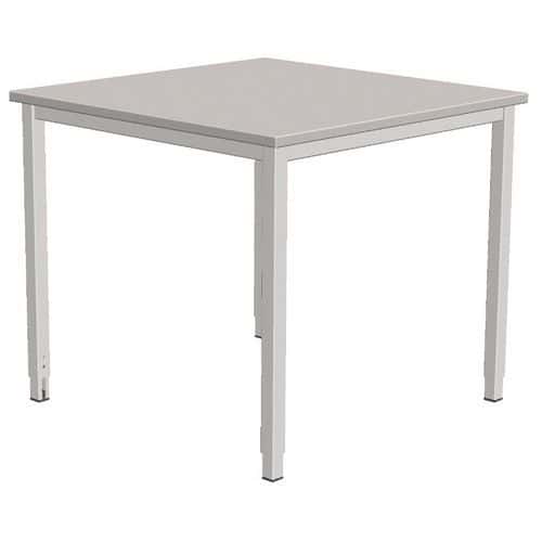 Mesa recta Combi-Classic - Gris - Base ajustable