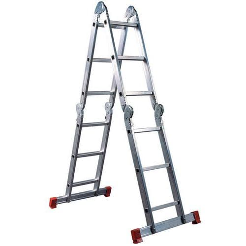 Escalera articulada HOBBY SEI - 4×3 peldaños - 3,70 m - Facal