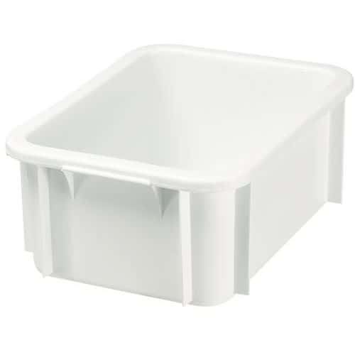 Caja rectangular reforzada apilable - De 590 a 600 mm de longitud - De 25 a 55 L - Gilac