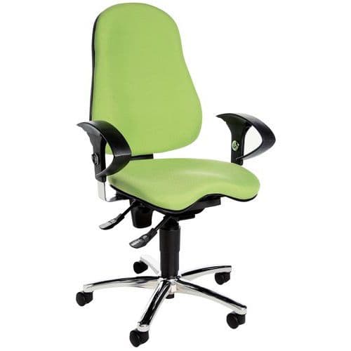 Silla de oficina ergonómica Sitness 10 - patas cromadas