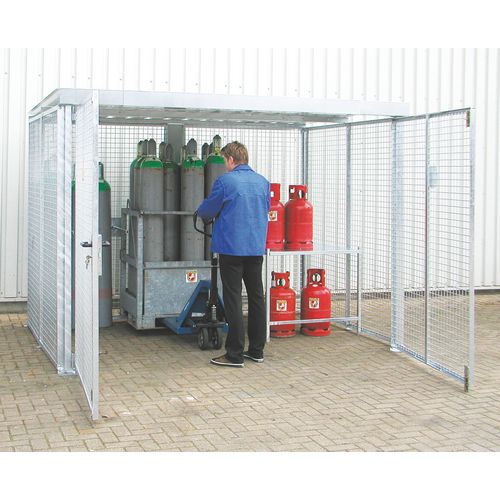 Cabina de almacenamiento para bombonas de gas - 2 puertas