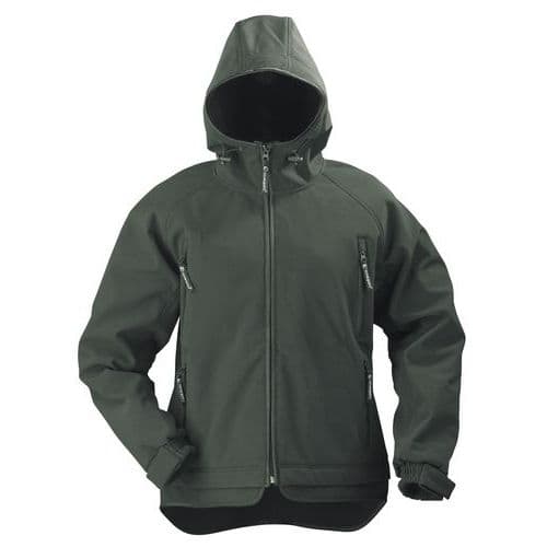 Chaqueta de trabajo softshell Yin hembra - Negro